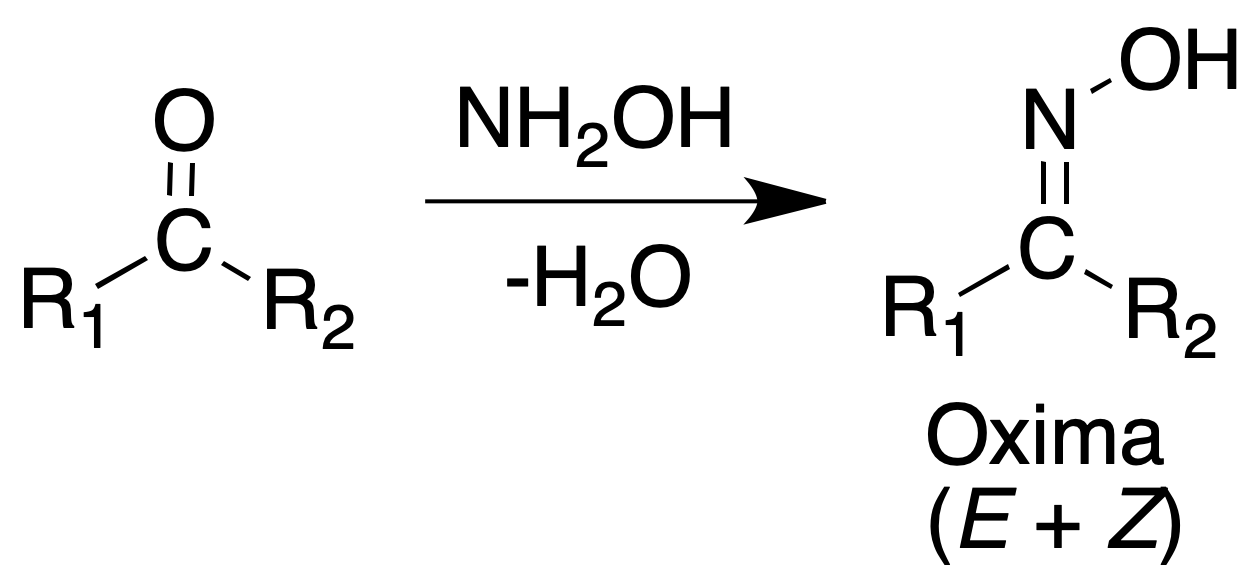 oxime analysis aldehyde ketone.