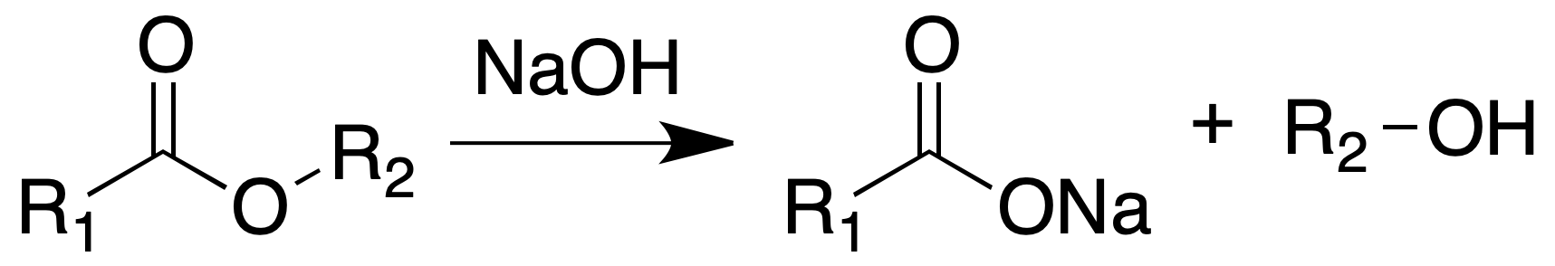  Hydrolysis esters aqueous alcoholic alkaline solutions