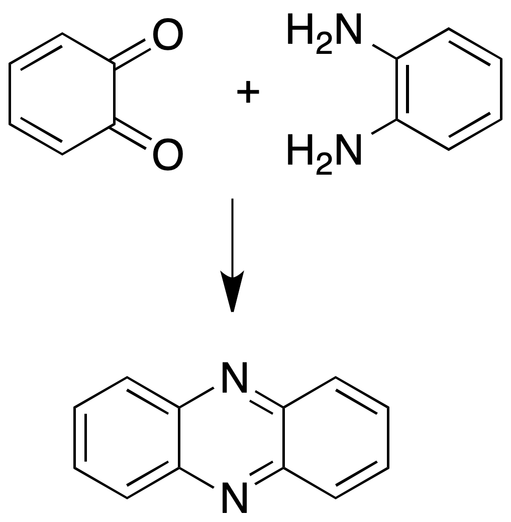 quinoxaline formation o-quinones