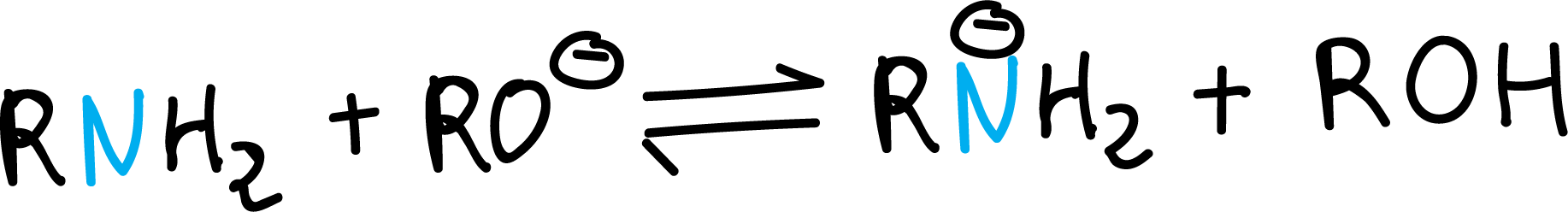 reaction of amines with alkoxides