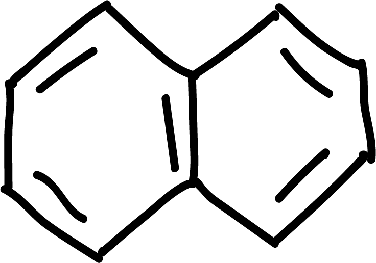 Aromatic Substitution Reactions in Benzene and Derivatives: Aromatic naphthalene 10e- π