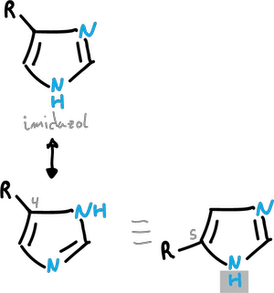 Rapid interconversion substituted imidazoles at C4 and C5