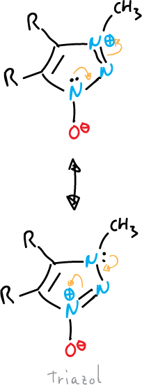  resonance structures triazole oxide