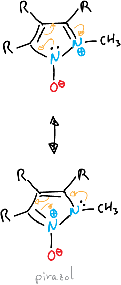 resonance structures pyrazole oxide