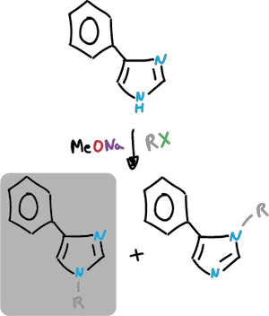 Imidazole reactions: N-alkylation
