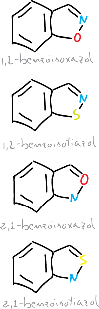 benzofused isothiazole isoxazole benzisoxazole benzisothiazole