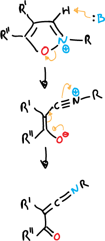 opening unsubstituted isoxazolium salts C3