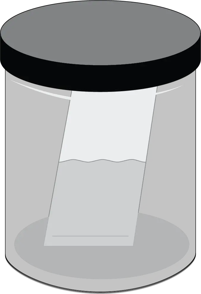 Analytical procedure in thin layer chromatography TLC