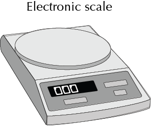 ▷ Weighing of Solids and Liquids