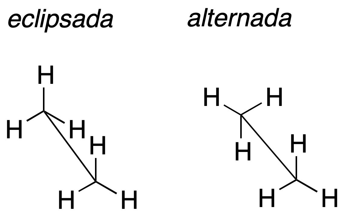 staggered eclipsed ethane sawhorse projection