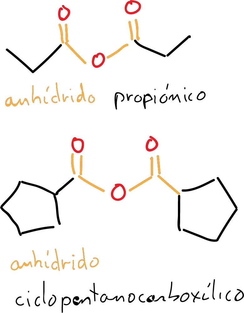 IUPAC nomenclature symmetrical acid anhydrides