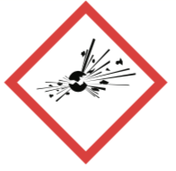 GHS01 Danger Unstable Explosive ghs system pictogram