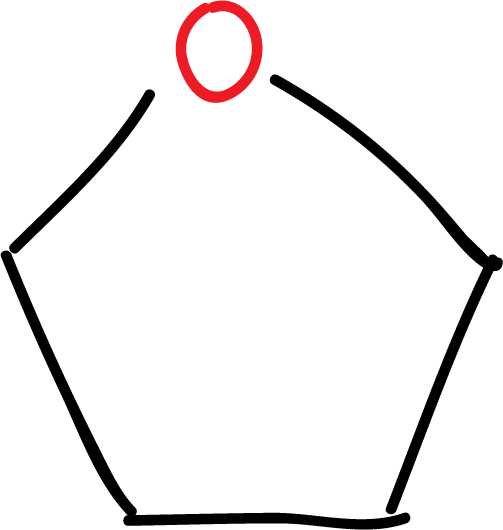 heterocycle oxolane tetrahydrofuran WYURNTSHIVDZCO-UHFFFAOYSA-N