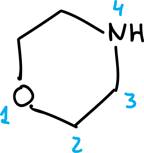 Hantzsch-Widman nomenclature nomenclature numbering example heterocycle