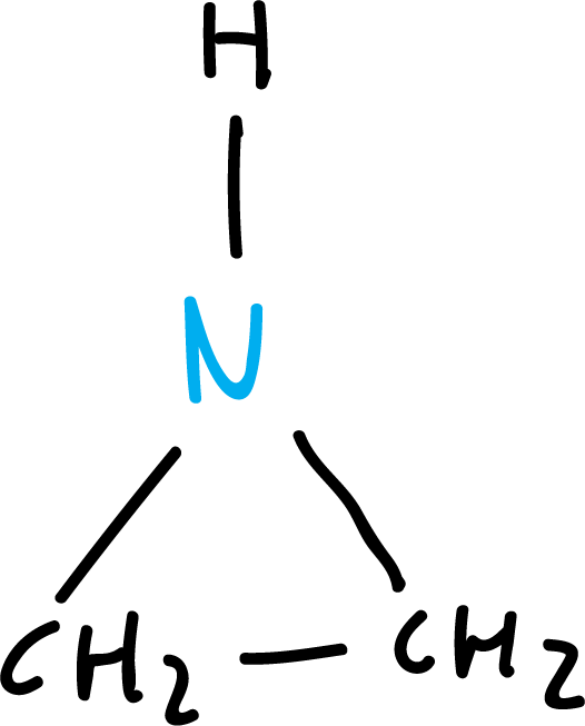 Hantzsch-Widman nomenclature heterocycle aziridine ethyleneamine