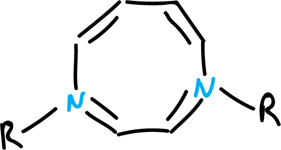 aromatic heterocycles: 10π electrons; 8-membered rings; dithiote