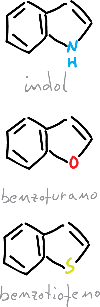 5-membered condensed heterocycles indole benzofuran benzothiophene