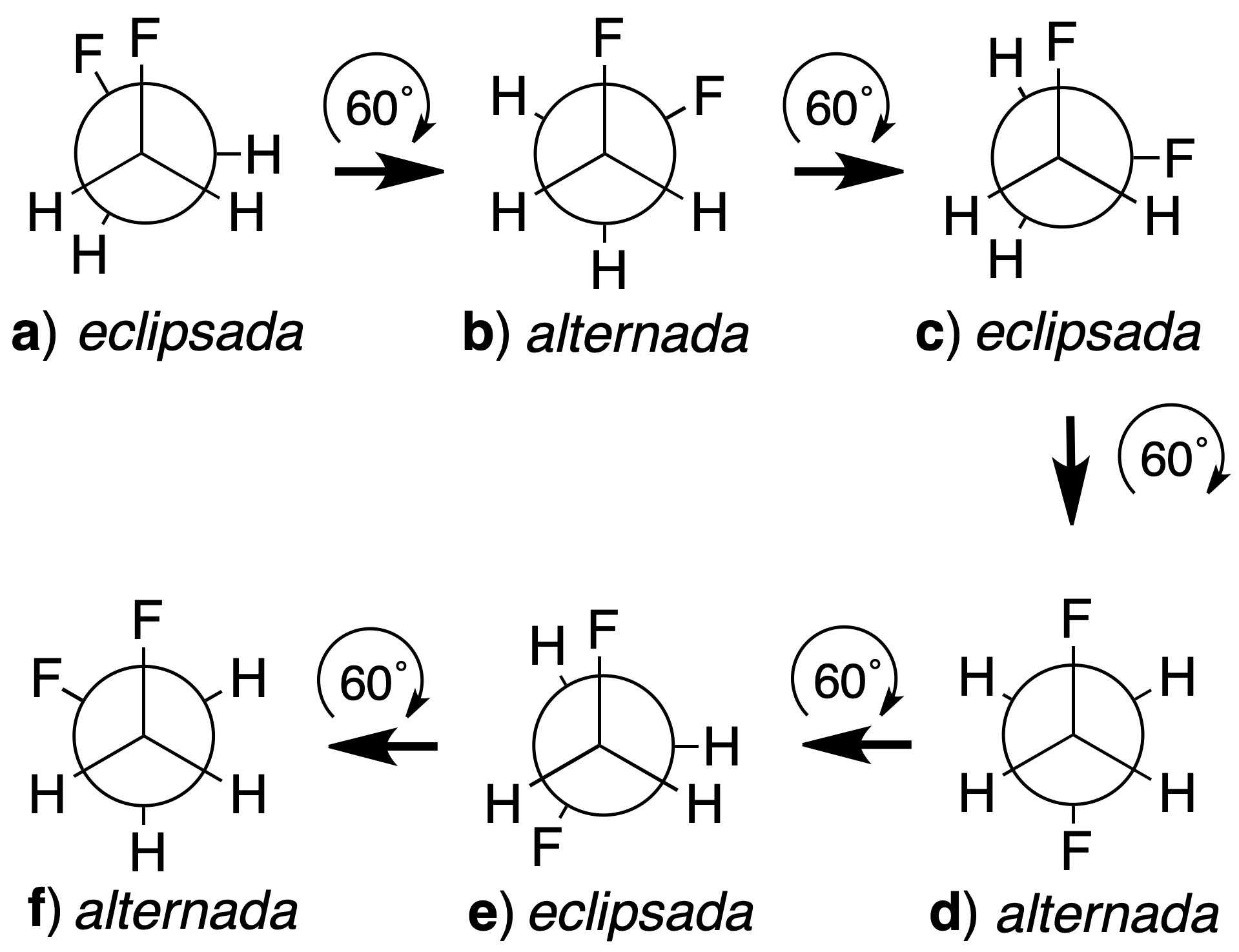 isomerism in organic molecules conformational isomerism newman's projection