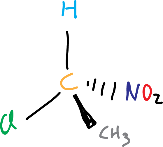 chiral 1-chloro-1-nitroethane