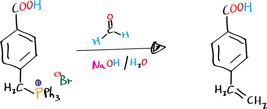 Wittig reaction 4-vinylbenzoic acid - step 3: preparation of 4-vinylbenzoic acid