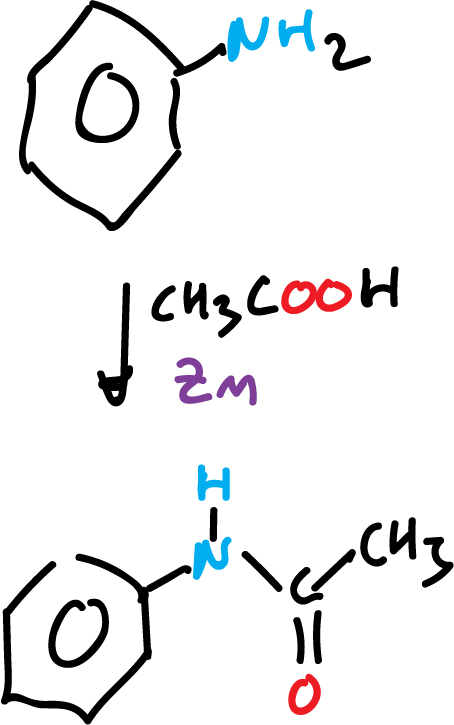 acetanilide synthesis - general reaction scheme - FZERHIULMFGESH-UHFFFAOYSA-N