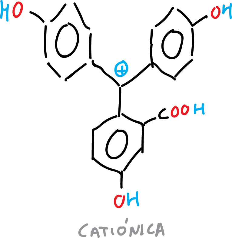 phenolphthalein cationic KJFMBFZCATUALV-UHFFFAOYSA-N