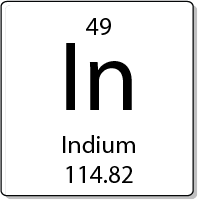 Indium element periodic table
