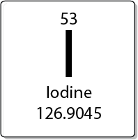 Iodine element periodic table