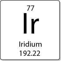 Iridium element periodic table
