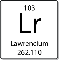 Lawrencium element periodic table