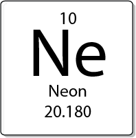 Neon element periodic table