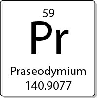 Praseodymium element periodic table