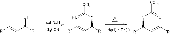 Overman rearrangement - general reaction scheme
