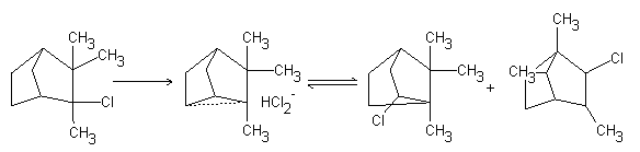 Wagner-Meerwei rearrangement - Wagner-Meerwein migration - Wagner-Meerwein shift - general reaction scheme