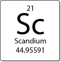 Scandium element periodic table