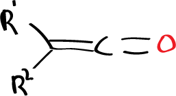 Applications of pericyclic reactions - Ketene structure - formation of four-membered ring