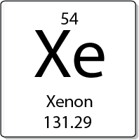 Xenon element periodic table png