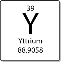 Yttrium element periodic table