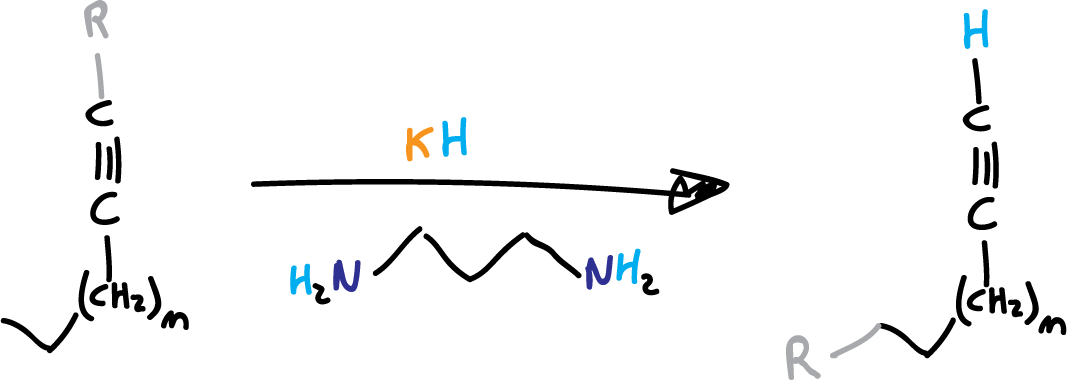 alkyne zipper reaction - Brown alkyne zipper reaction - alkyne isomerization reaction
