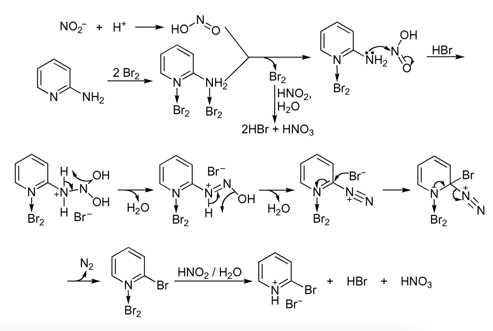 Craig 2-bromo-pyridine synthesis mechanism