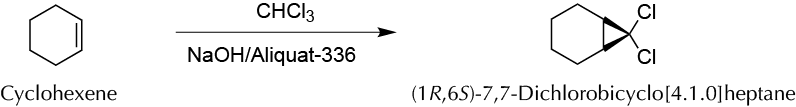 synthesis of carbenes: preparation of 7,7-dichlorobicyclo[4.1.0]heptane