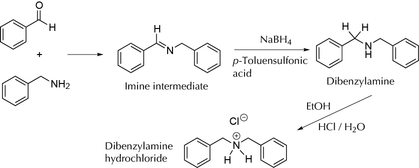 Synthesis of dibenzylamine hydrochloride