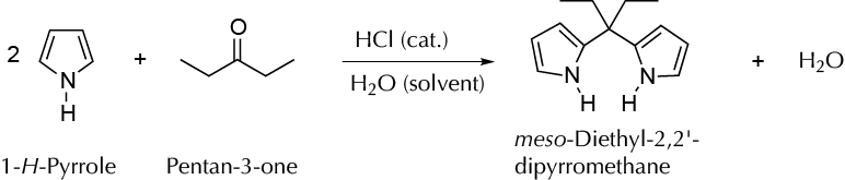 Preparation of meso-diethyl-2,2'-dipyrromethane in water