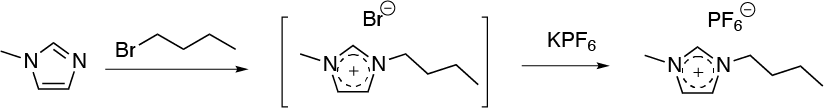 synthesis of 1-butyl-3-methylimidazolium derivative