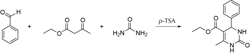synthesis of tetrahydropyrimidinone by Biginelli reaction