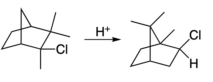 Wagner-Meerwei rearrangement - Wagner-Meerwein migration - Wagner-Meerwein shift - general reaction scheme