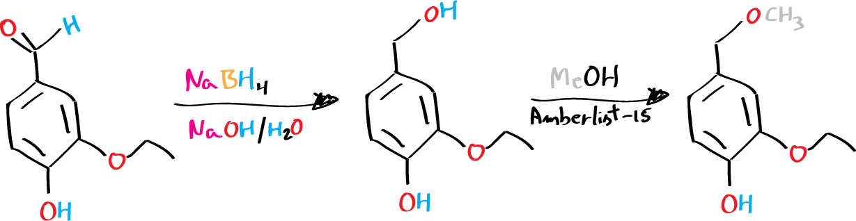 Preparation of methyl diantilis from ethylvanillin using solid-phase peptide synthesis (SPPS) techniques 