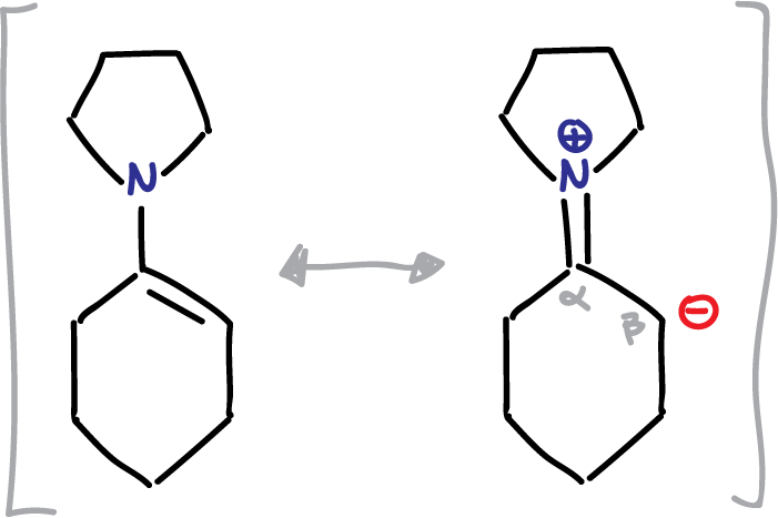 enamine resonance structures