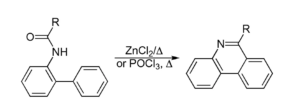 Morgan-Walls cyclization - general reaction scheme - ZnCl2 Pictet-Hubert reaction - POCl3 Morgan-Walls reaction