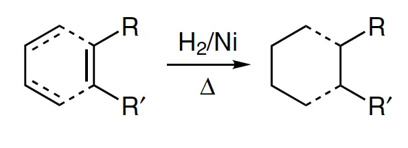 Sabatier-Senderens reduction - general reaction scheme